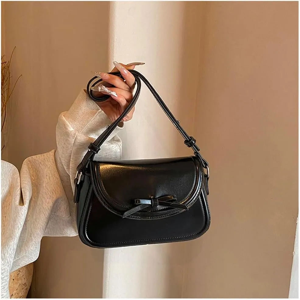 Red Shoulder Bag Y2k Purse for Women Trendy Leather Handbag 90s Clutch Purse Top Handle Satchel