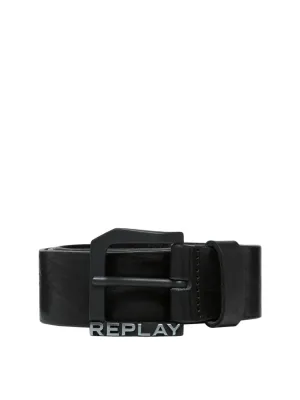 Replay Men's Leather belt with vintage effect
