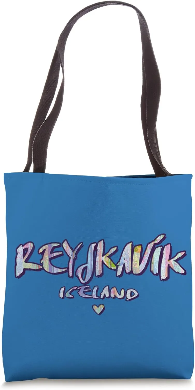 Reykjavík Iceland Painted Logo Tote Bag