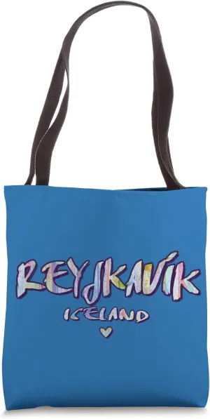 Reykjavík Iceland Painted Logo Tote Bag