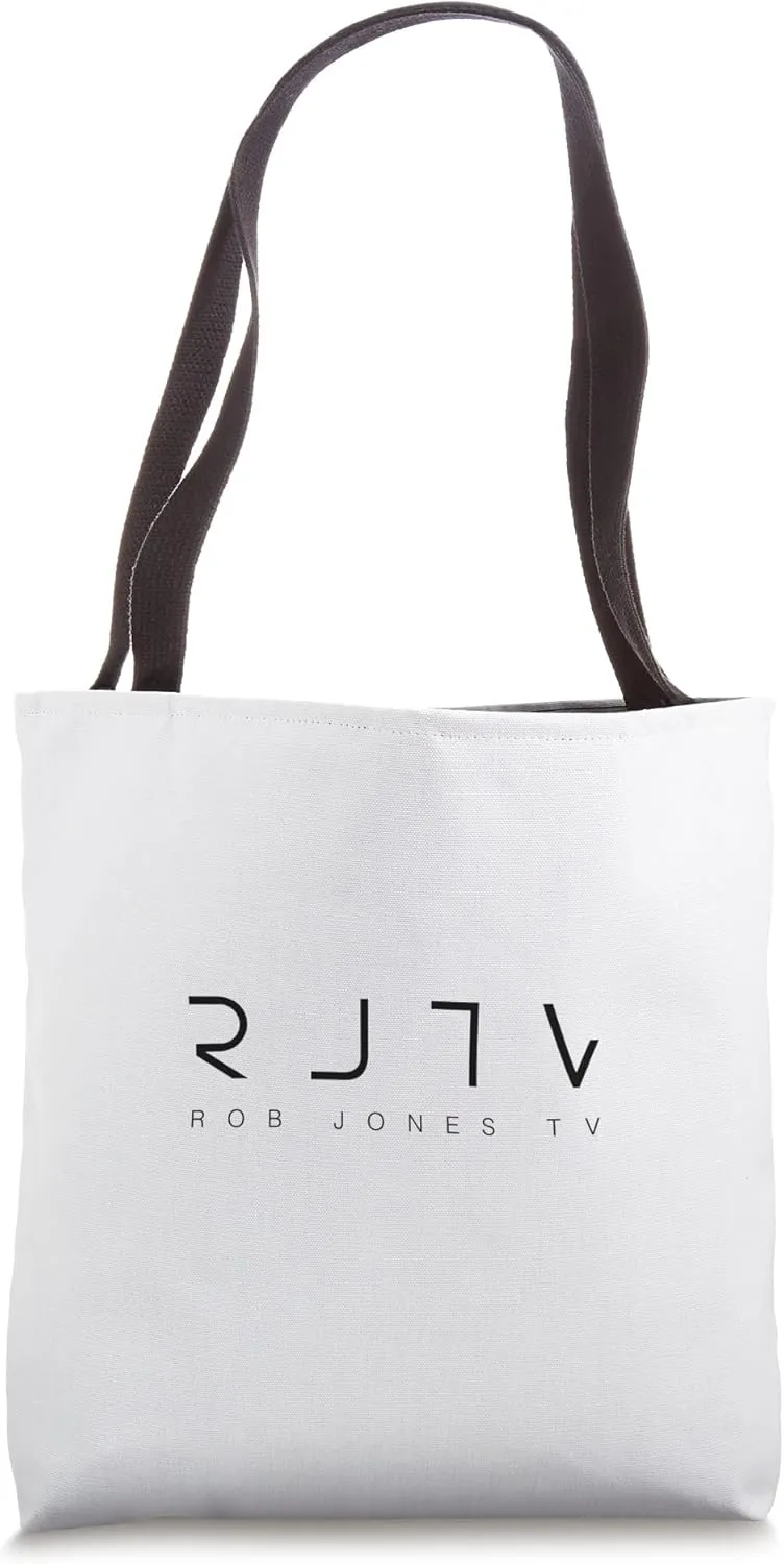 Rob Jones TV Logo Design Tote Bag
