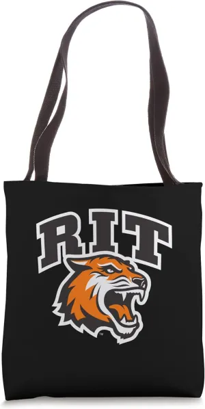 Rochester Institute of Technology RIT Tiger Stacked Logo Tote Bag