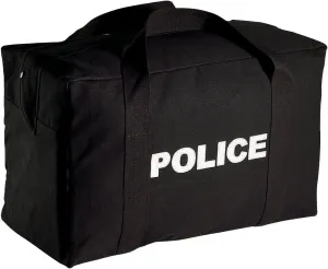 Rothco Canvas Large Police Logo Gear Bag, Black