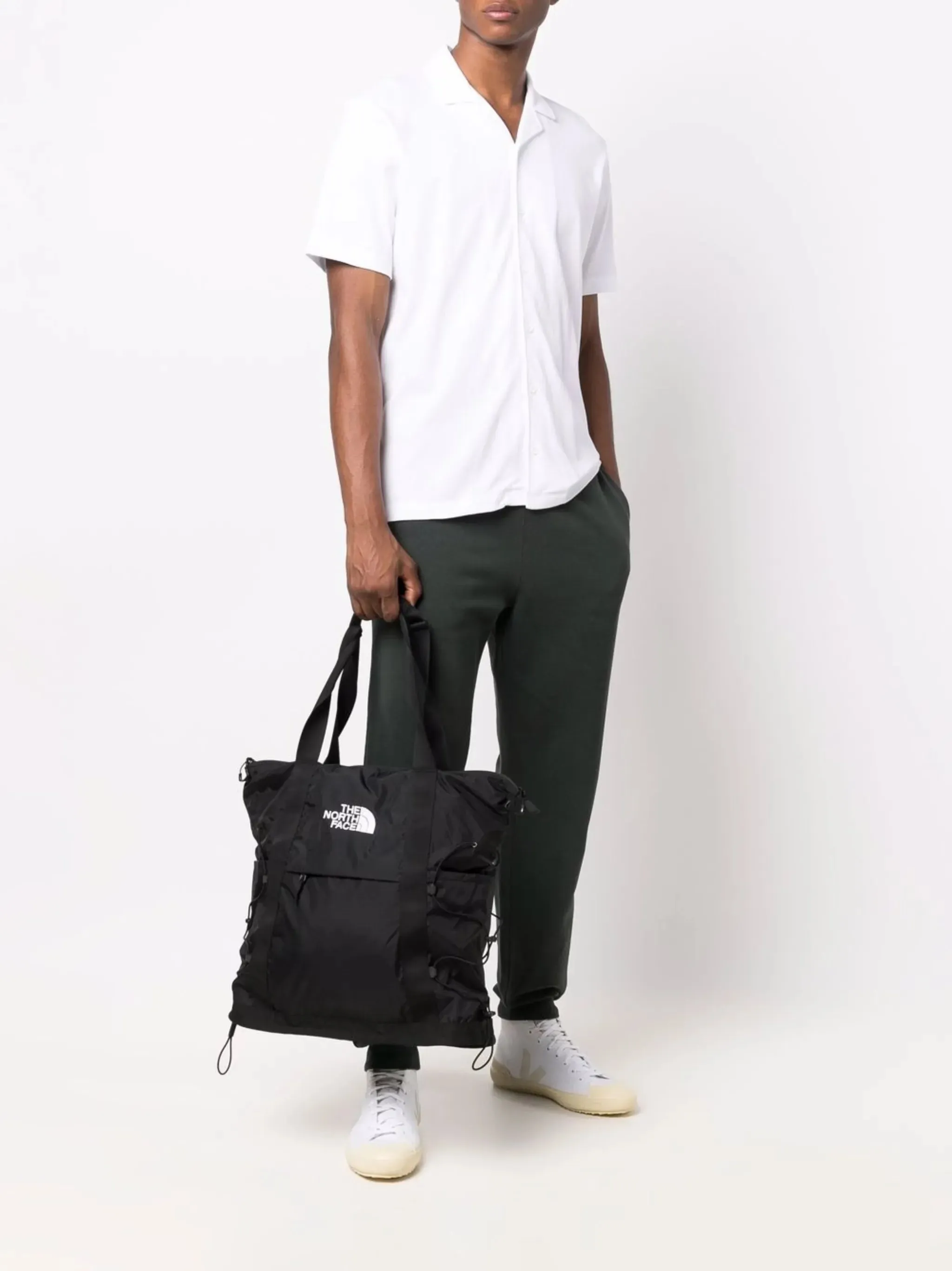 Satisfied Borealis logo-embroidered Heavy-duty bag tote