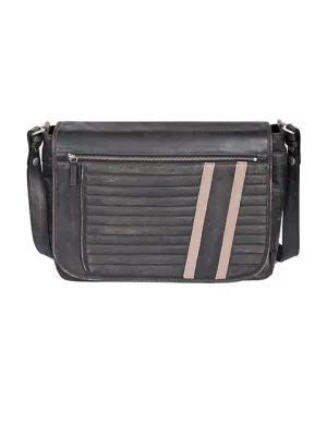 Scully Leather Crossbody Messenger Briefcase
