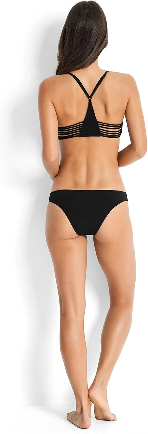 Seafolly Women's Active Multi Strap Adjustable Bralette Bikini Top Swimsuit