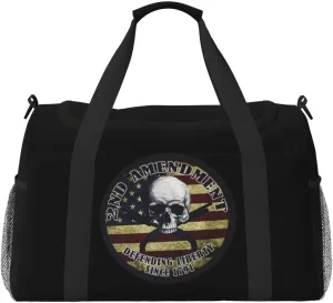 Second Amendment Travel Duffel Bag Mans Women'S Luggage Bag For Travel Gym Weekend Carry On Bag