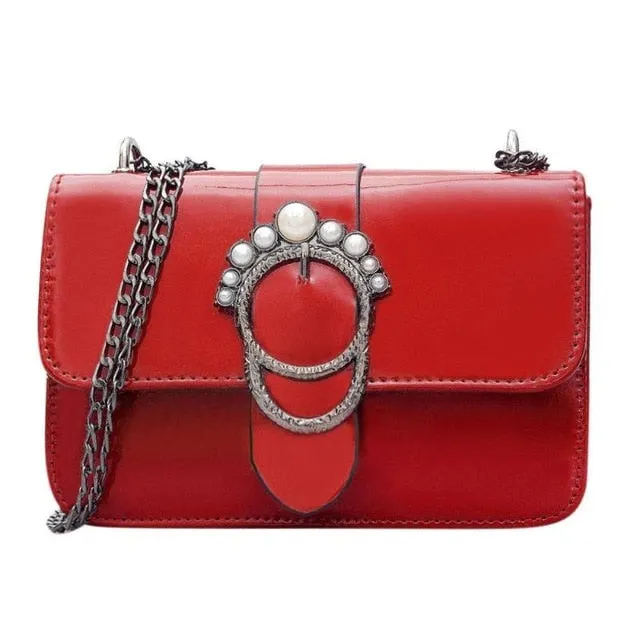 Secure shipping Chain Summer clearance Long Bag Bright PU Leather Bag Sling