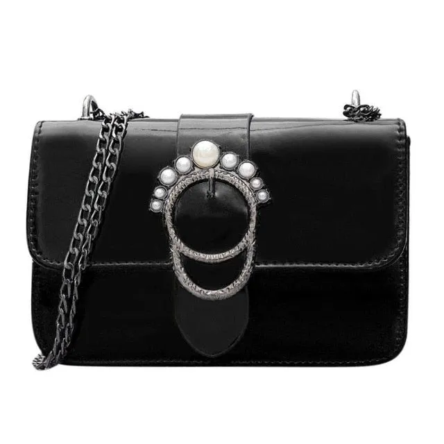 Secure shipping Chain Summer clearance Long Bag Bright PU Leather Bag Sling