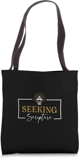 Seeking Scripture Bible Study Logo Tote Bag