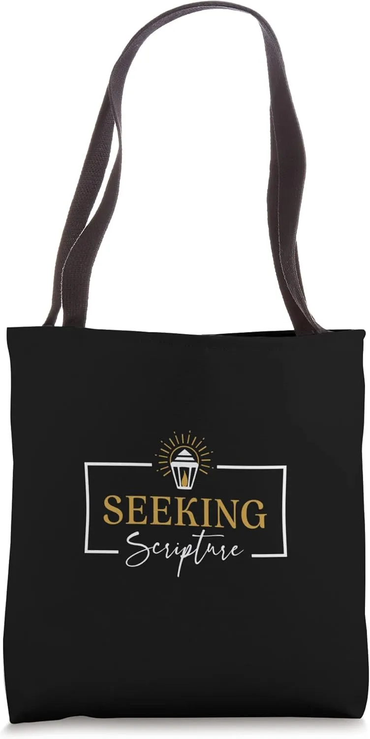Seeking Scripture Bible Study Logo Tote Bag