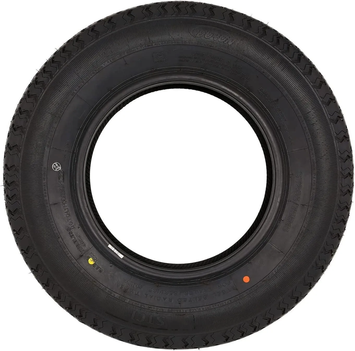 Set of 2 Durun ST205/75R14 Radial Trailer Tire,ST205-75R14 ST 205/75R14, 8 Ply Load Range D, 105M