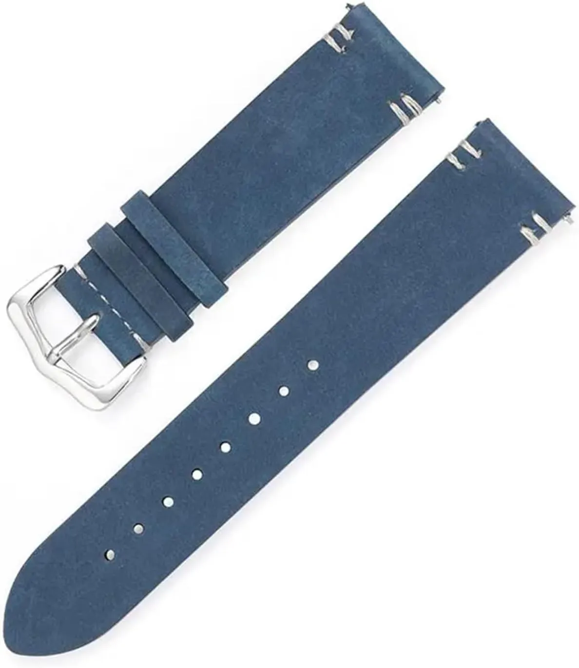 Sheepskin Leather Watch Strap Frosted Suede Quick Release Smartwatch Strap