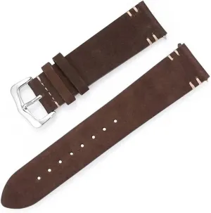 Sheepskin Leather Watch Strap Frosted Suede Quick Release Smartwatch Strap