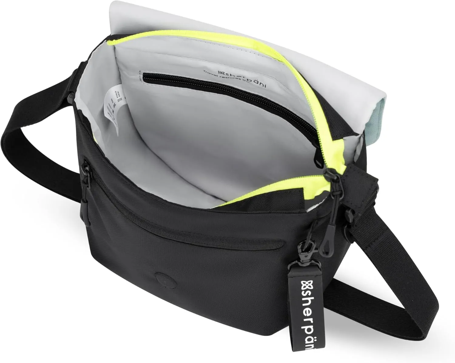 Sherpani Milli, Nylon Flap Crossbody Purse, Medium Shoulder Bag, Travel Crossbody Bags for Women, RFID Protection