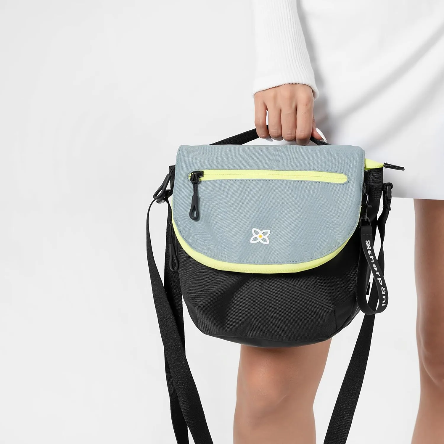 Sherpani Milli, Nylon Flap Crossbody Purse, Medium Shoulder Bag, Travel Crossbody Bags for Women, RFID Protection