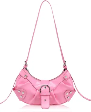 Shoulder Bag for Women - PU Leather Purse Adjustable Strap Hobo Crossbody Handbag with Zipper Closure