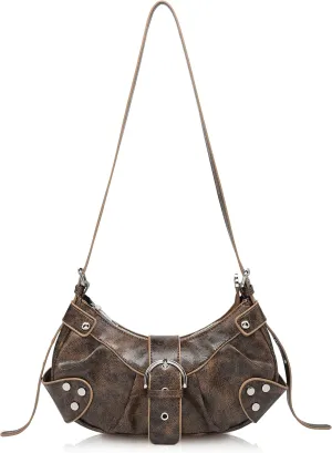 Shoulder Bag for Women - PU Leather Purse Adjustable Strap Hobo Crossbody Handbag with Zipper Closure