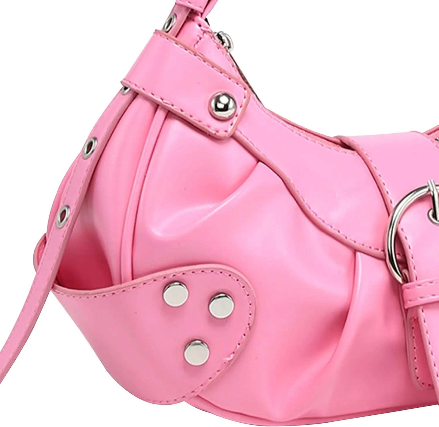 Shoulder Bag for Women - PU Leather Purse Adjustable Strap Hobo Crossbody Handbag with Zipper Closure