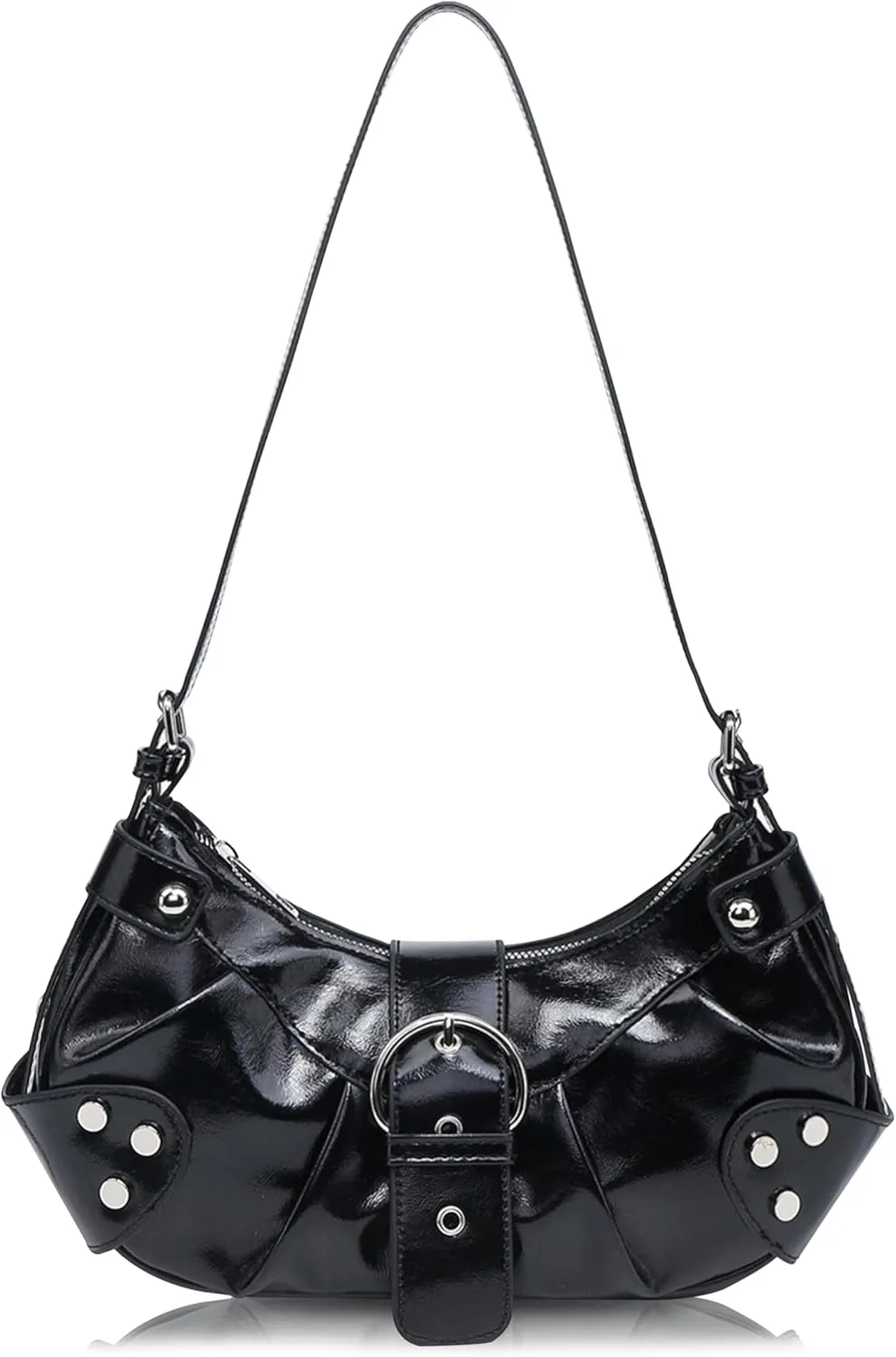 Shoulder Bag for Women - PU Leather Purse Adjustable Strap Hobo Crossbody Handbag with Zipper Closure