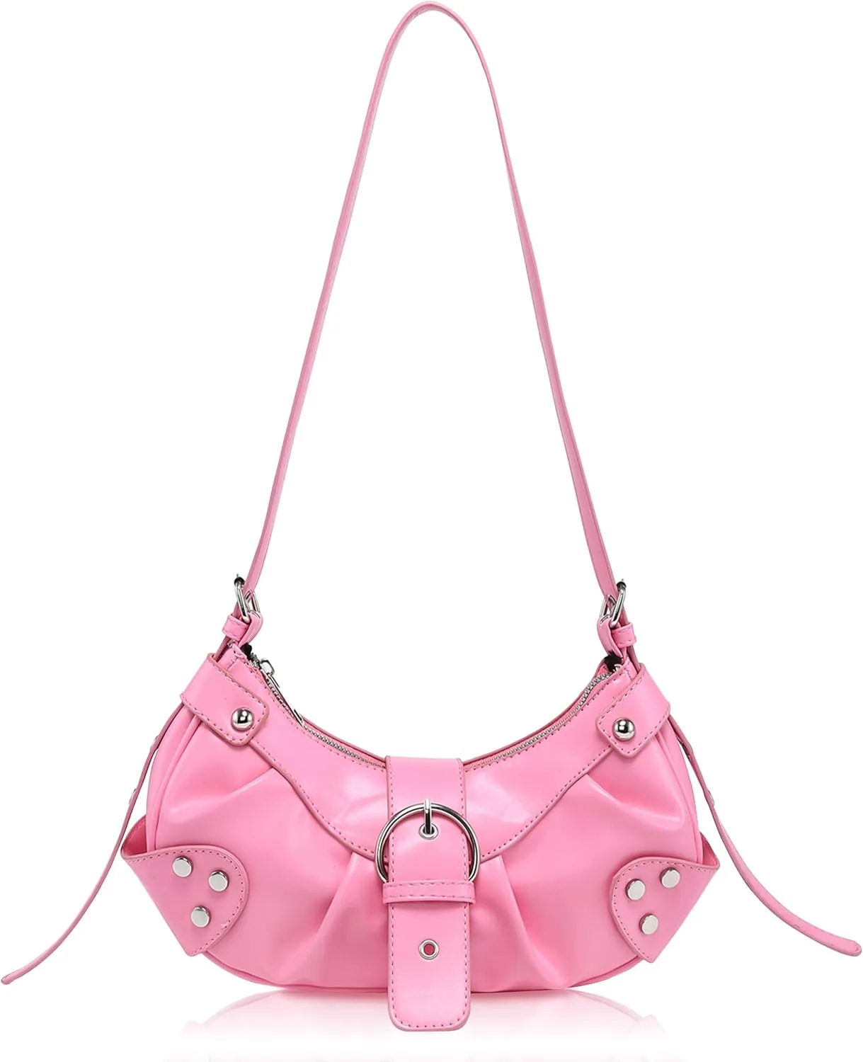 Shoulder Bag for Women - PU Leather Purse Adjustable Strap Hobo Crossbody Handbag with Zipper Closure