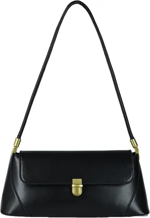 Shoulder Bag for Women Vintage Purse Leather Handbags Small Tote Bags with Buckle Closure