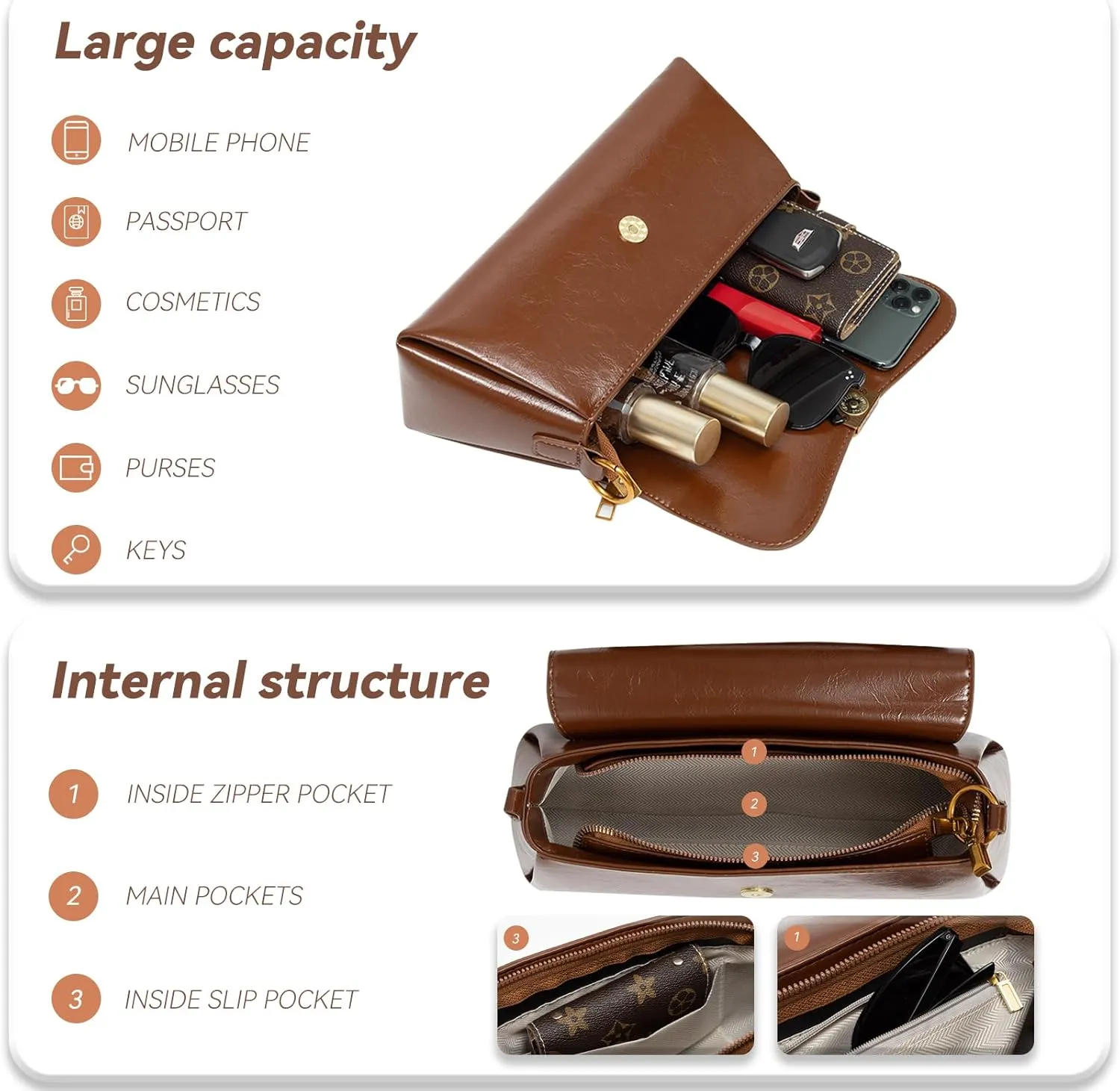 Shoulder Bag for Women Y2K Trendy Underarm Purse， Vegan Leather Clutch Hobo Handbags