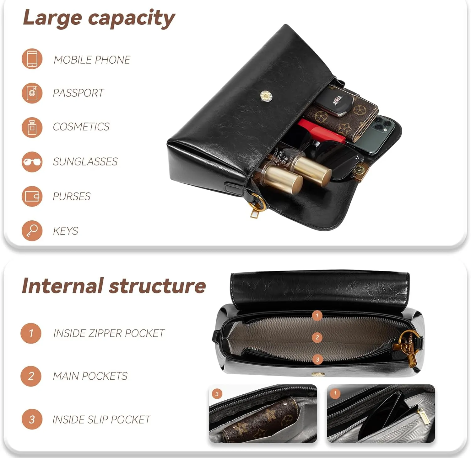 Shoulder Bag for Women Y2K Trendy Underarm Purse， Vegan Leather Clutch Hobo Handbags