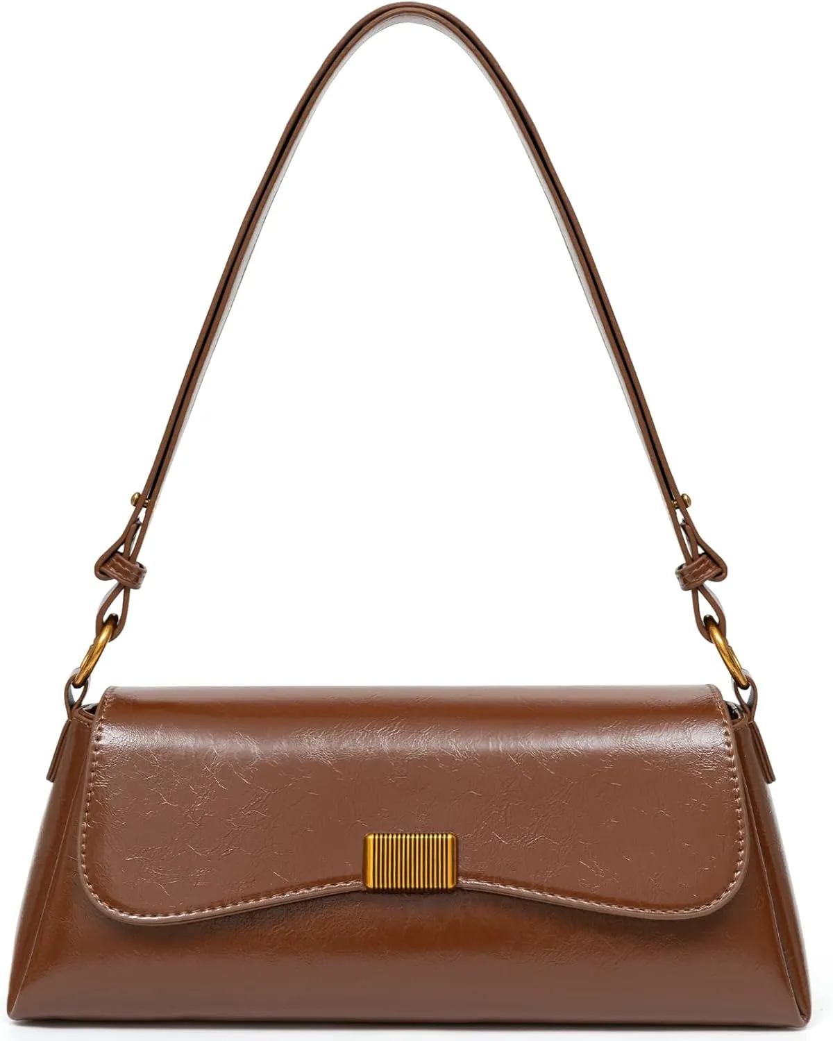 Shoulder Bag for Women Y2K Trendy Underarm Purse， Vegan Leather Clutch Hobo Handbags