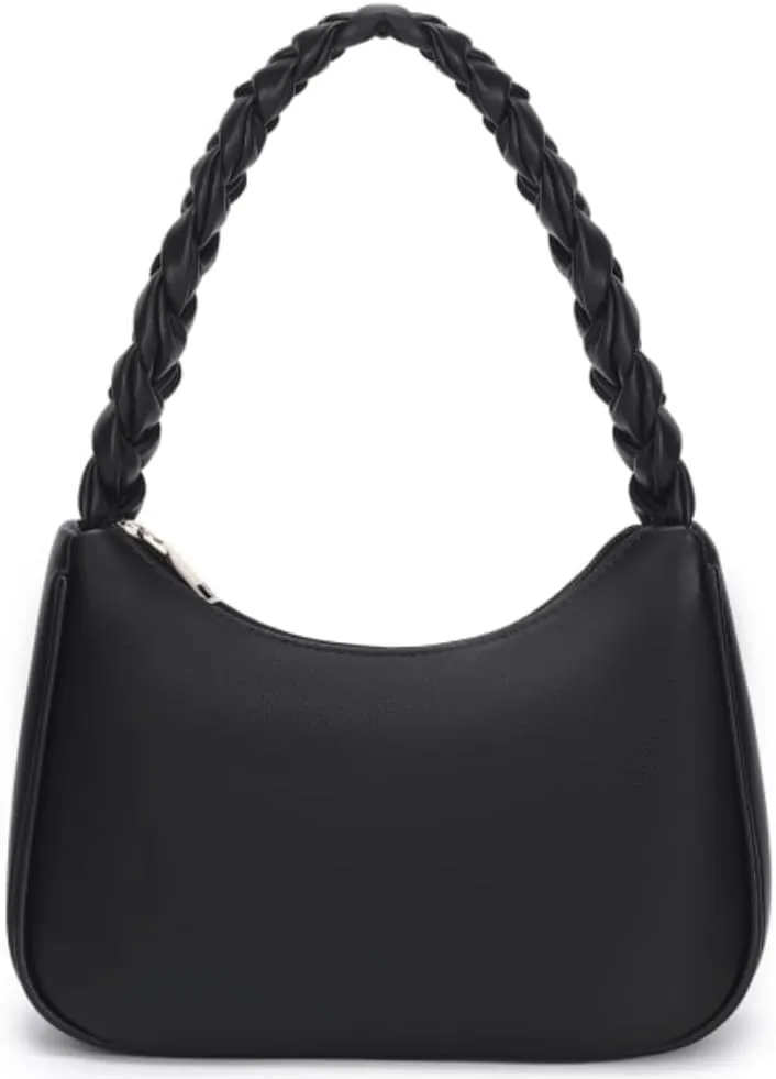Shoulder Bags for Women, Cute Hobo Tote Handbag Mini Clutch Purse with Zipper Closure