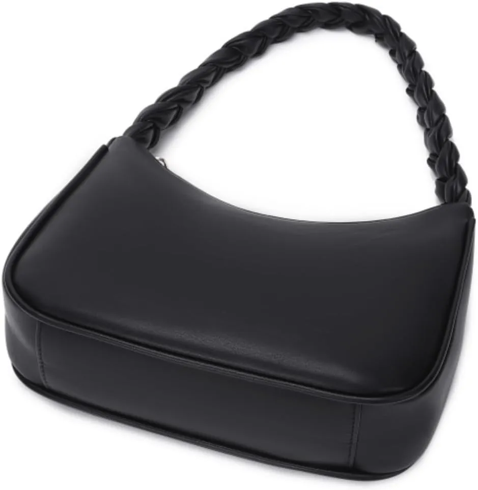 Shoulder Bags for Women, Cute Hobo Tote Handbag Mini Clutch Purse with Zipper Closure