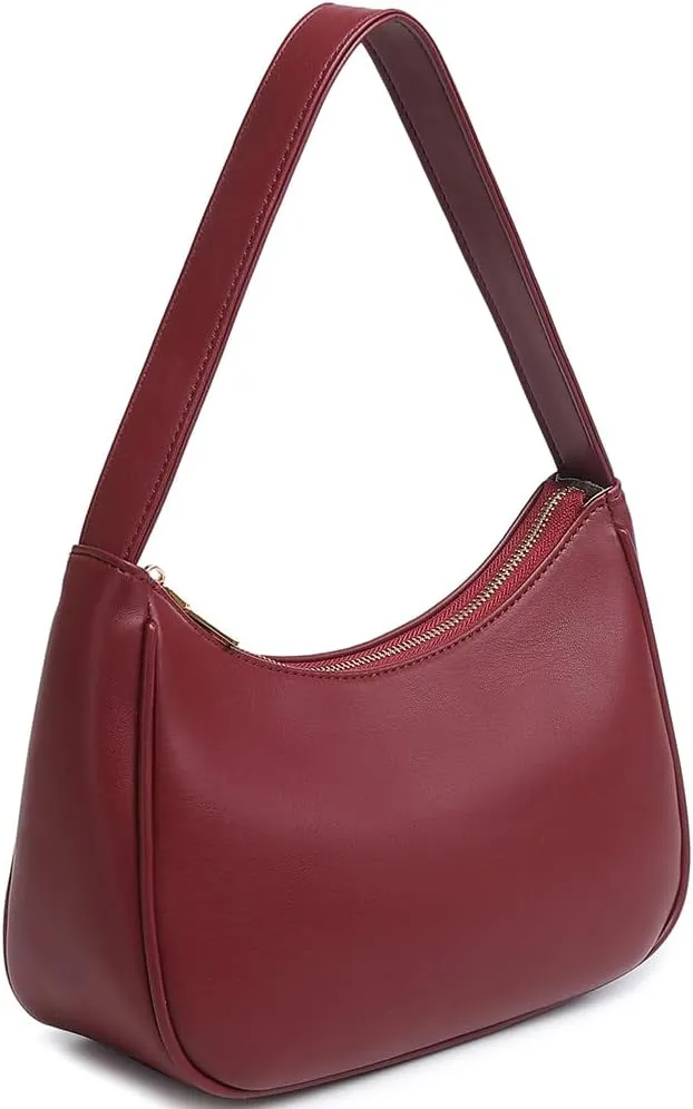 Shoulder Bags for Women, Cute Hobo Tote Handbag Mini Clutch Purse with Zipper Closure