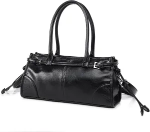 Shoulder Purse PU Leather Handbag for Women Top Handle Bag Satchel Purses