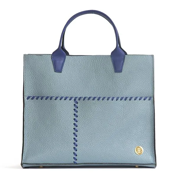 Sienna Mini –  Light Blue Handle Tote