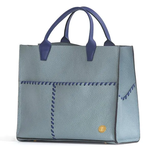 Sienna Mini –  Light Blue Handle Tote