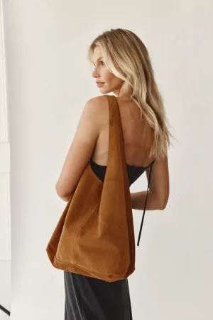Sienna Tan Suede Hobo | Vestirsi