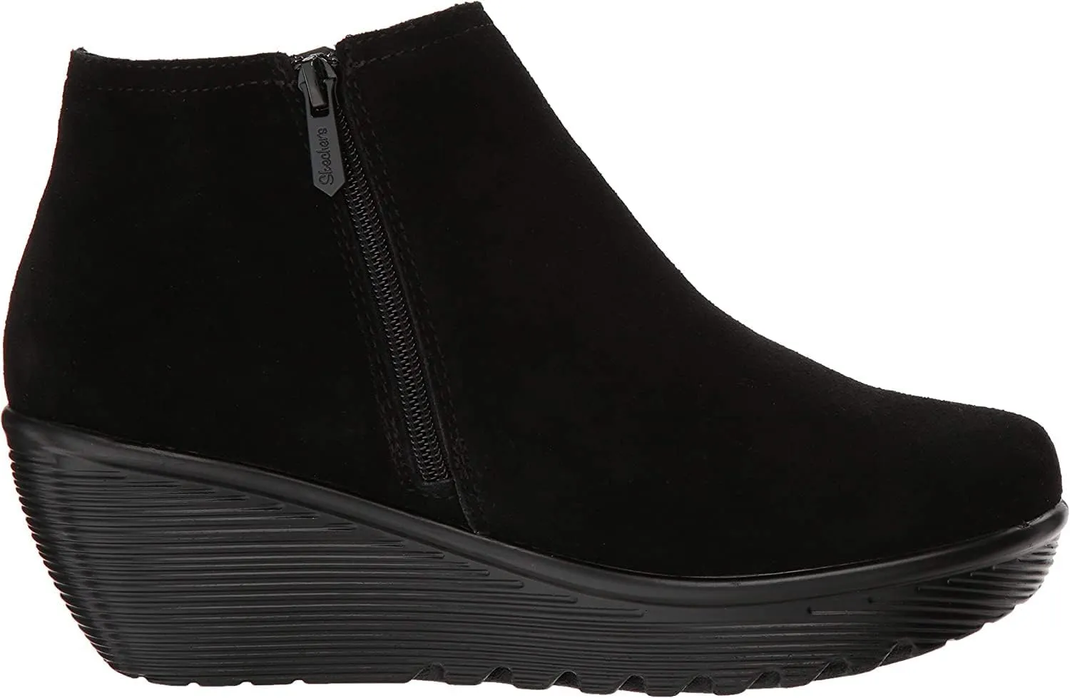 Skechers Women's Parallel Ditto Asymmetrical Collar Suede Bootie