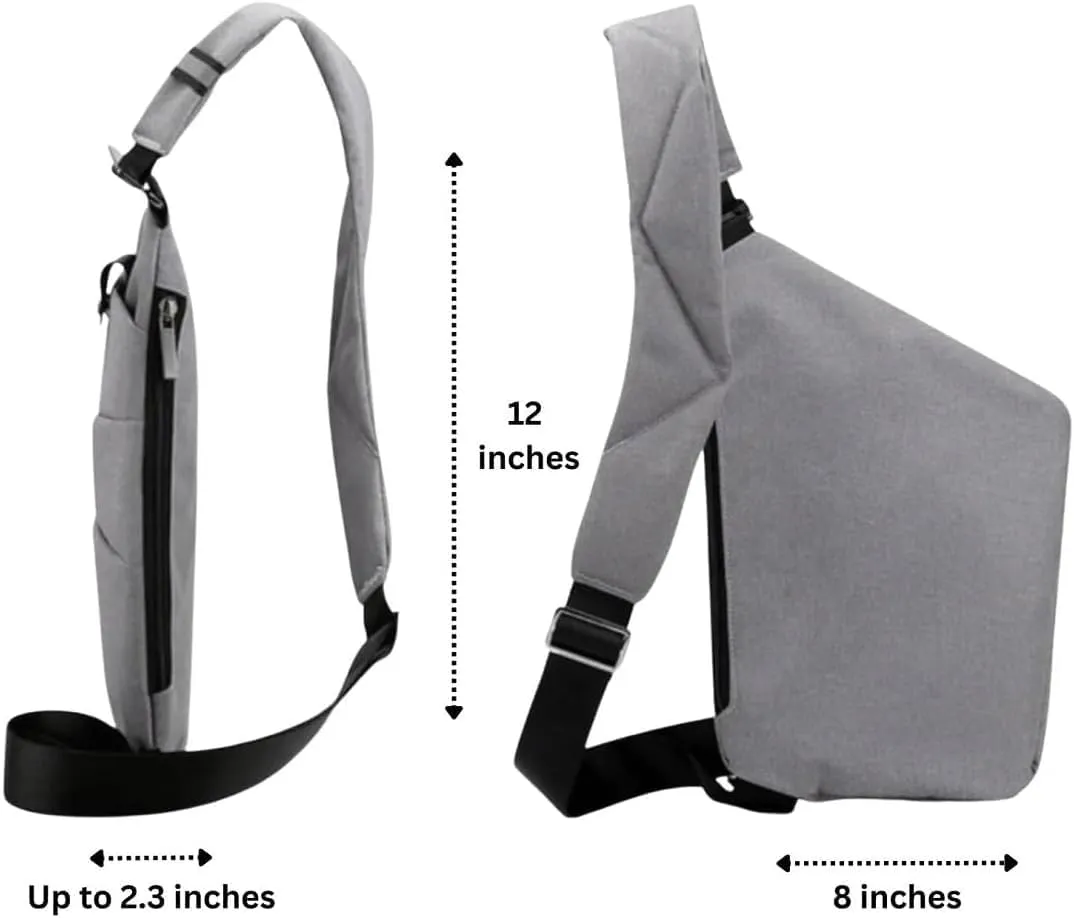 Slim Carry, The Slim Carry Sling Bag, Anti Theft Crossbody Bag, Carry Slim Carry Travel Safe Crossbody Bag (Black Pink)
