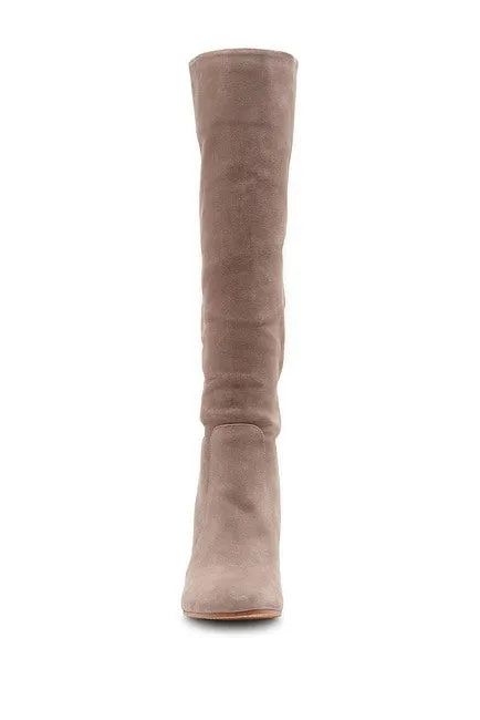 Slouchy Chunky Heel Suede Sessily Foxy Quick resolution Knee Personalized service Vince Taupe Block High Boot Camuto