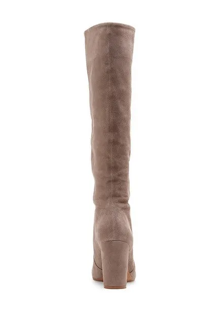 Slouchy Chunky Heel Suede Sessily Foxy Quick resolution Knee Personalized service Vince Taupe Block High Boot Camuto