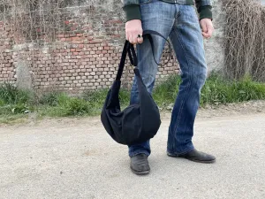 Slouchy hobo bag, travel bag, canvas bags with zipper, crossbody bag for men, crossbody bag for women,
