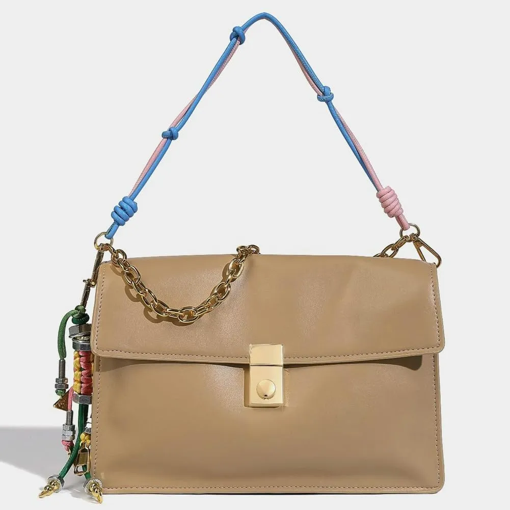Small Crossbody Purses for Women Vegan Leather Chain Handbag Trendy Designer Shoulder Tote Bags Satchels