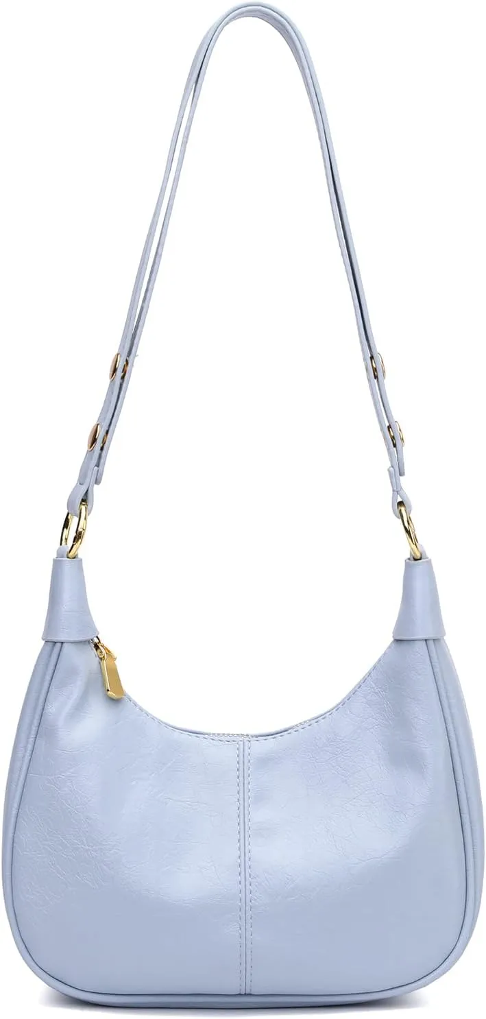 Small Hobo Bags Retro Crescent Shoulder Purse Women Soft Crossbody Handbag
