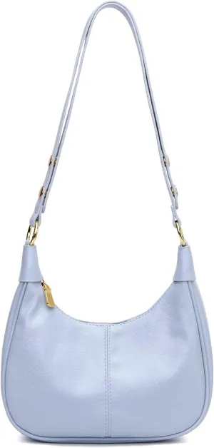 Small Hobo Bags Retro Crescent Shoulder Purse Women Soft Crossbody Handbag