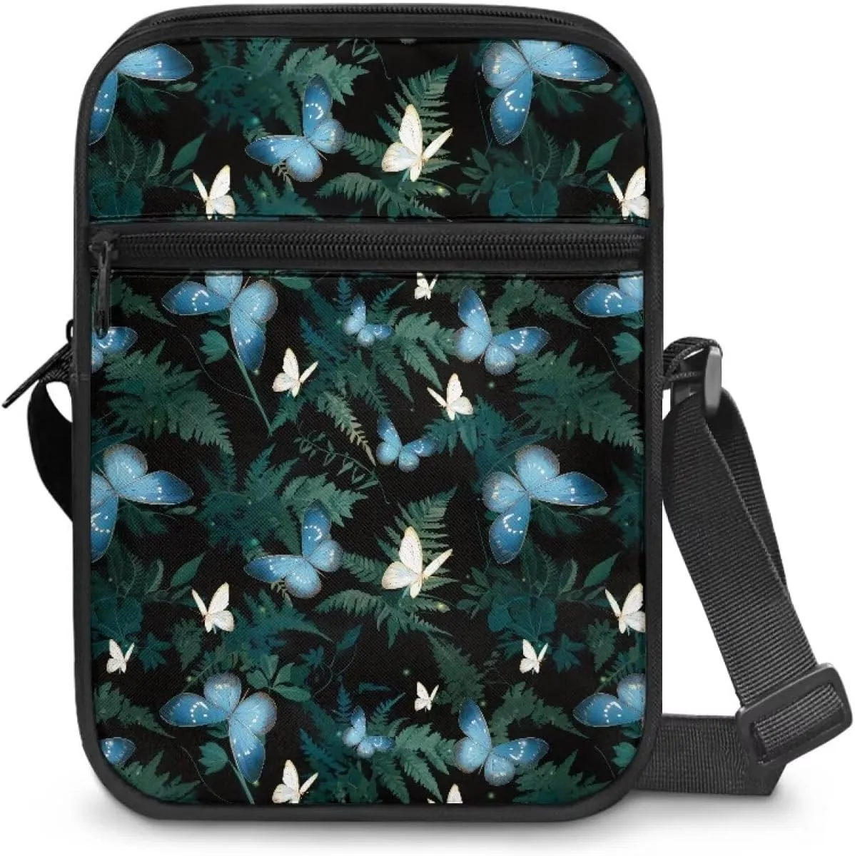 Small Messenger Bag for Women ＆ Men Mini Adjustable Crossbody Shoulder Bag with Zipper Portable Travel Cute Purse