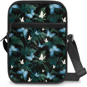 Small Messenger Bag for Women ＆ Men Mini Adjustable Crossbody Shoulder Bag with Zipper Portable Travel Cute Purse