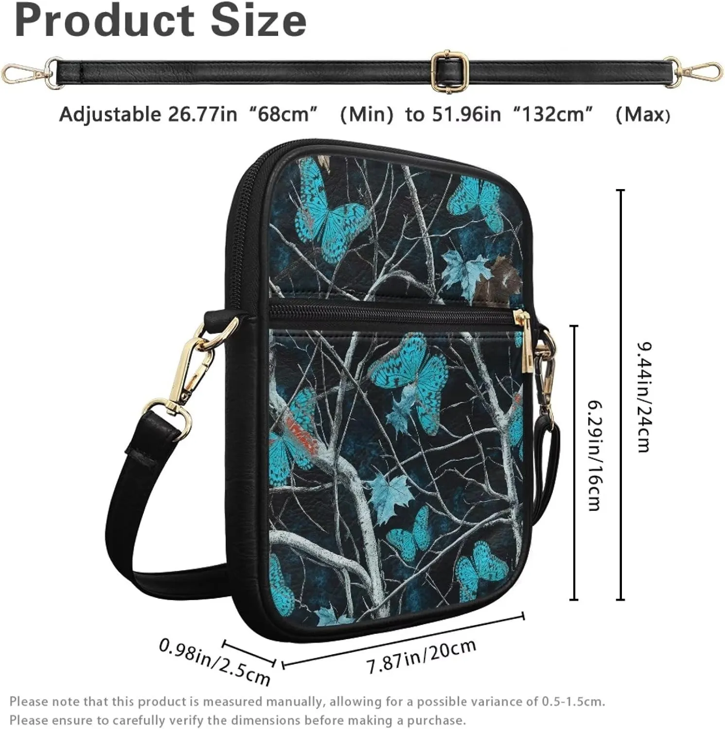 Small Messenger Bag Office Briefcase Crossbody Travel Bag for Women and Men with Inner Card Slot for Cash Work Bag