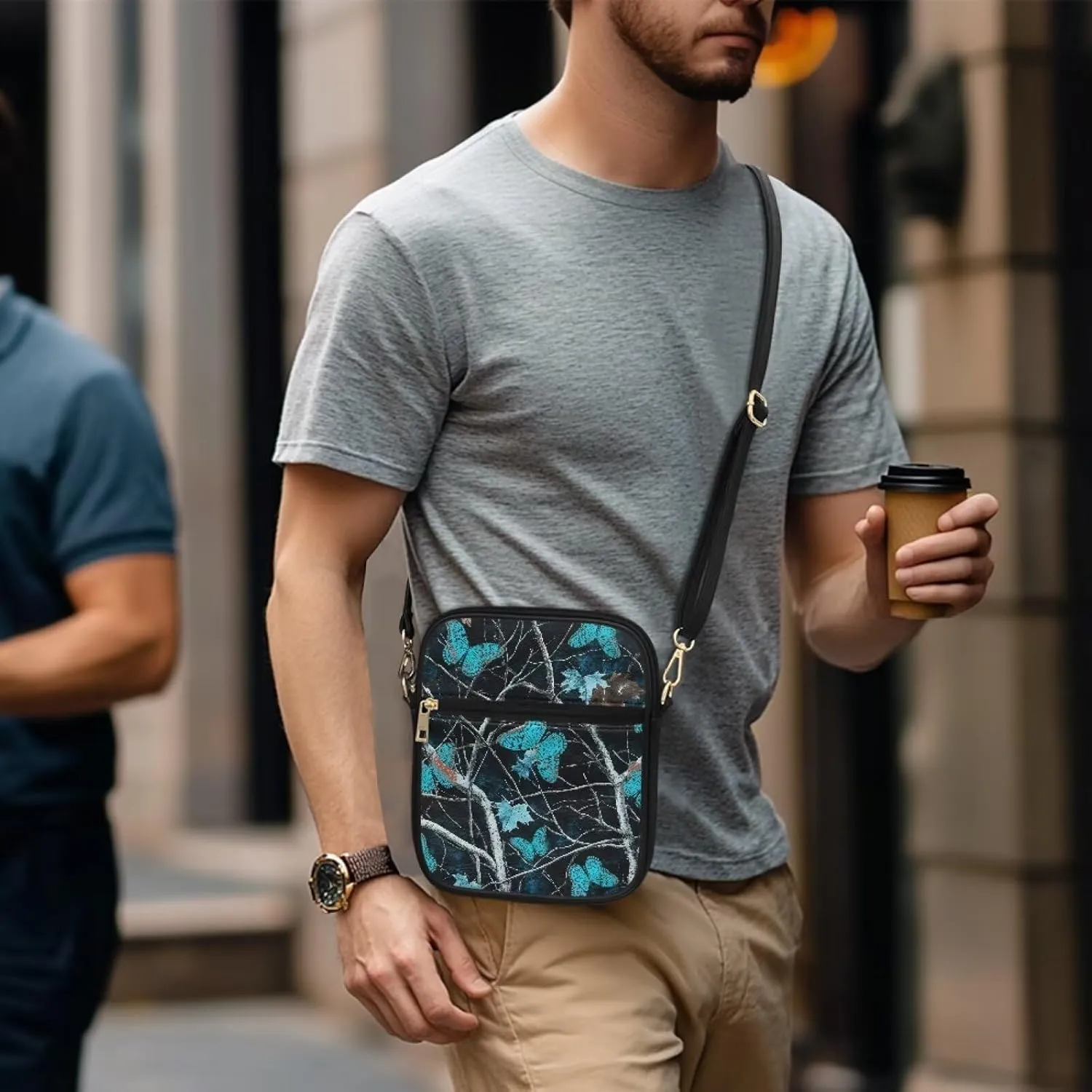 Small Messenger Bag Office Briefcase Crossbody Travel Bag for Women and Men with Inner Card Slot for Cash Work Bag