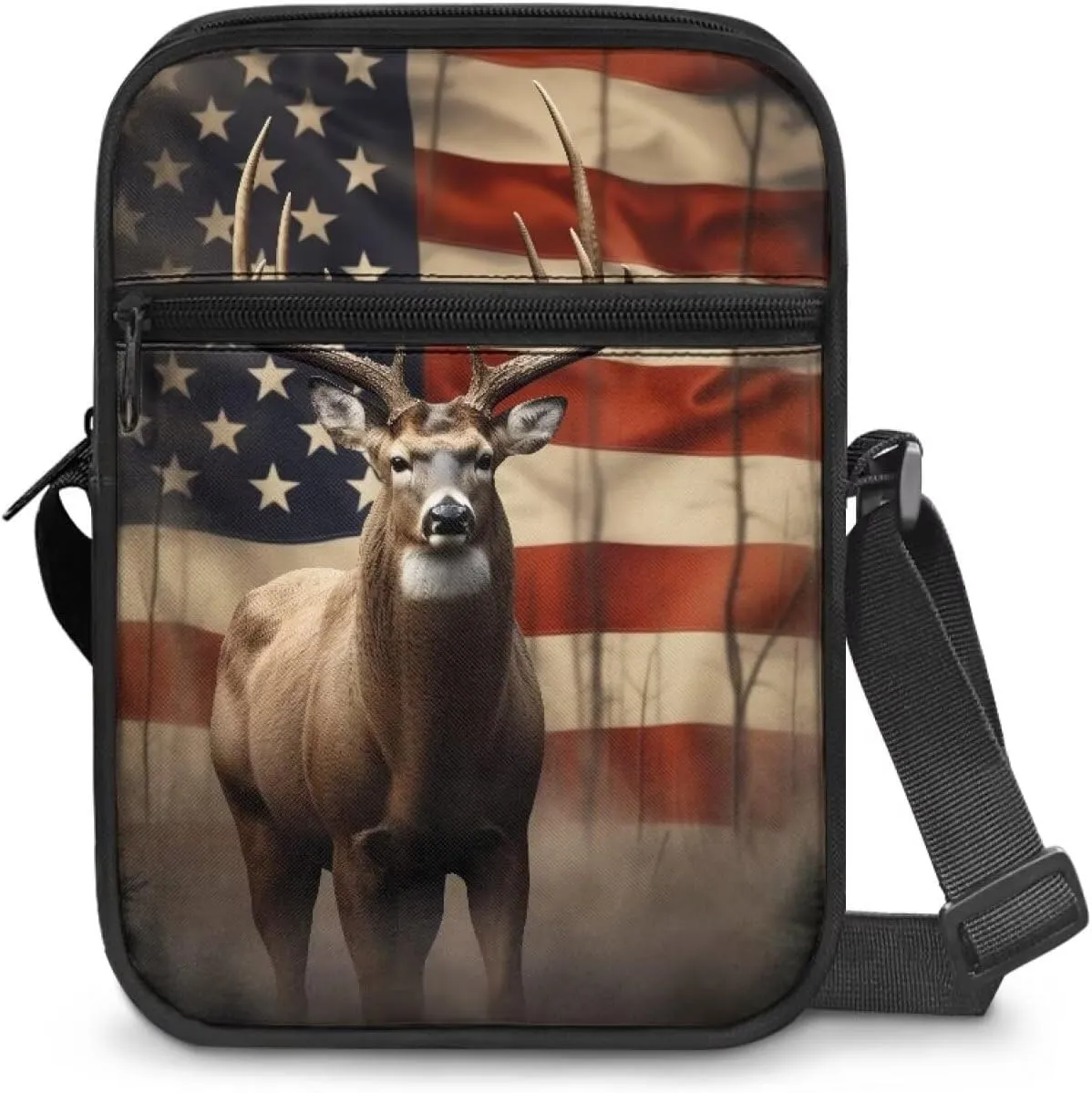 Small Messenger Bag Small Crossbody Bags for Women Men Sling Bag with Adjustable Strap and Pockets