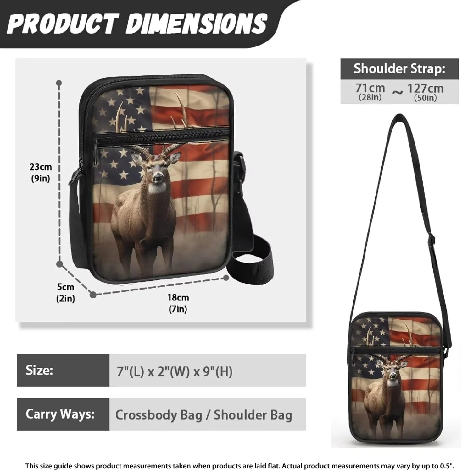 Small Messenger Bag Small Crossbody Bags for Women Men Sling Bag with Adjustable Strap and Pockets